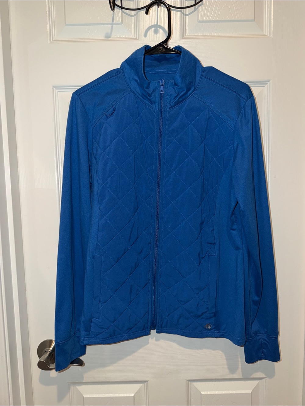 Women's Quilted Full-Zip Bomber Jacket - Blue